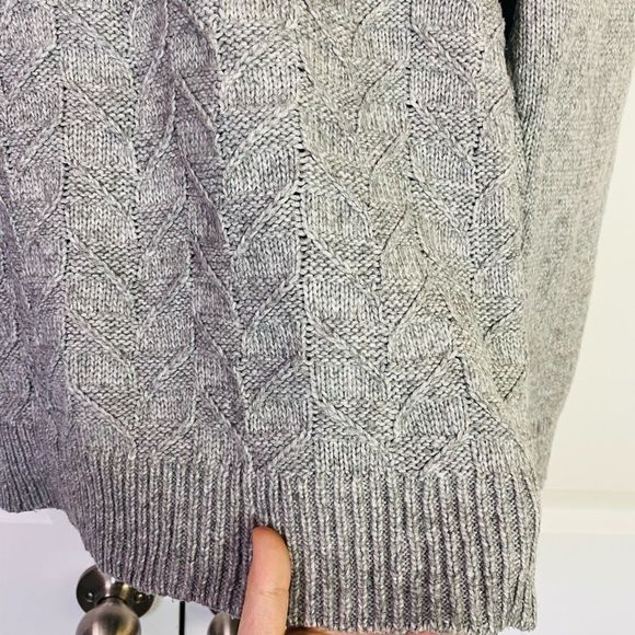 Croft & Barrow Gray Crew Neck Sweater, Textured feel, Stretchy size XXL - Picture 7 of 10